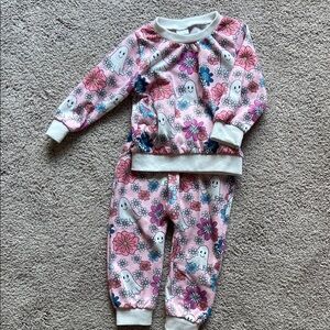 Cute Pink Floral Ghost Set